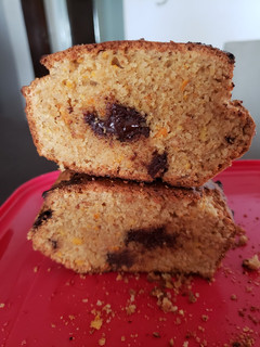 Una foto de Budín de mandarina con choco low carb