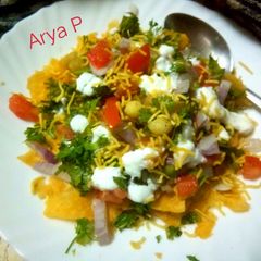 Dahi Ragda Puri Chaat A picture of Dahi Ragda Puri Chaat.