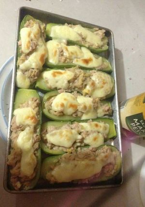 Una foto de Calabacitas rellenas