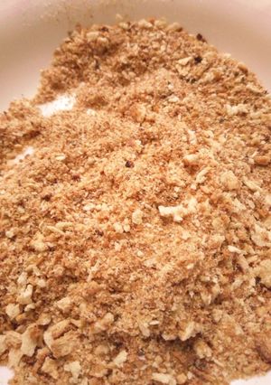 A picture of Homemade breadcrumbs.