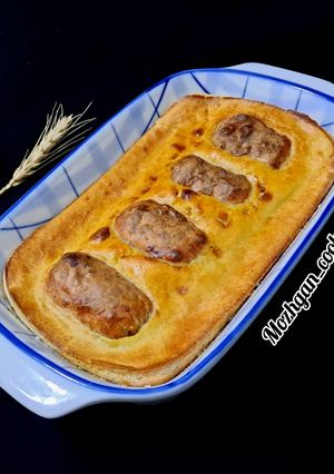 عکسی از دستور وزغ در سوراخ Toad in the hole