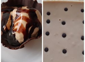 Foto principal de Helado de café capuchino con trocitos de chocolate