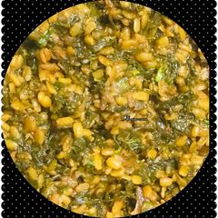 A picture of Moong dal Palak.