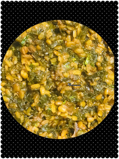 A picture of Moong dal Palak.