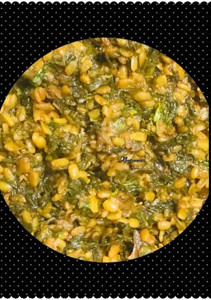 A picture of Moong dal Palak.