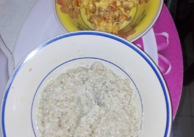 Steps to Make Speedy Quaker oats meal with fried