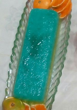 عکسی از دستور ژله دورنگه فالوده ای