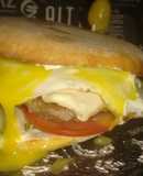 Sándwich vegetariano estilo Burger😁😂