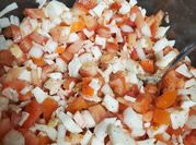 Una foto de ensalada.de surimi