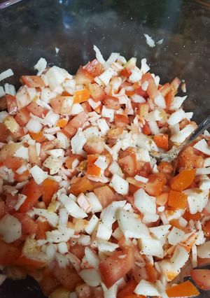 Una foto de Ensalada de surimi