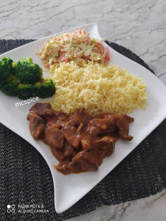 A picture of Beef and mushroon braised stew.