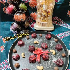A picture of Beetroot Halva Candy.