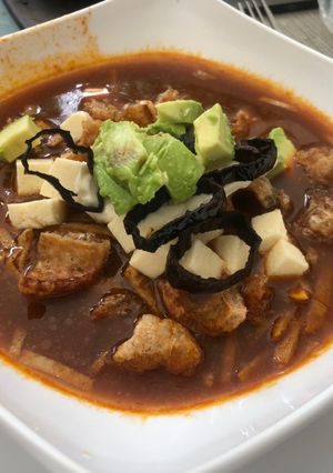 Una foto de Sopa de tortilla a la Sonorense