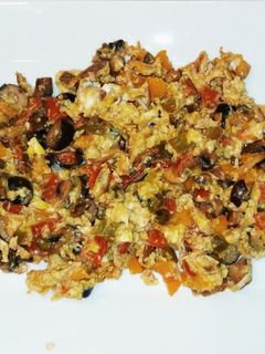 صورة لوصفة بيض بالخضار