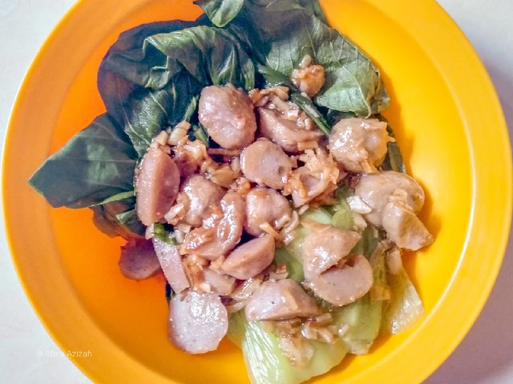 Recipe Pokcoy Bakso Saus Tiram the  Makes Drooling Makes you drool