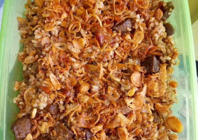 Cara Gampang Menyiapkan Nasi goreng kambing Arabian taste yang Bikin Ngiler