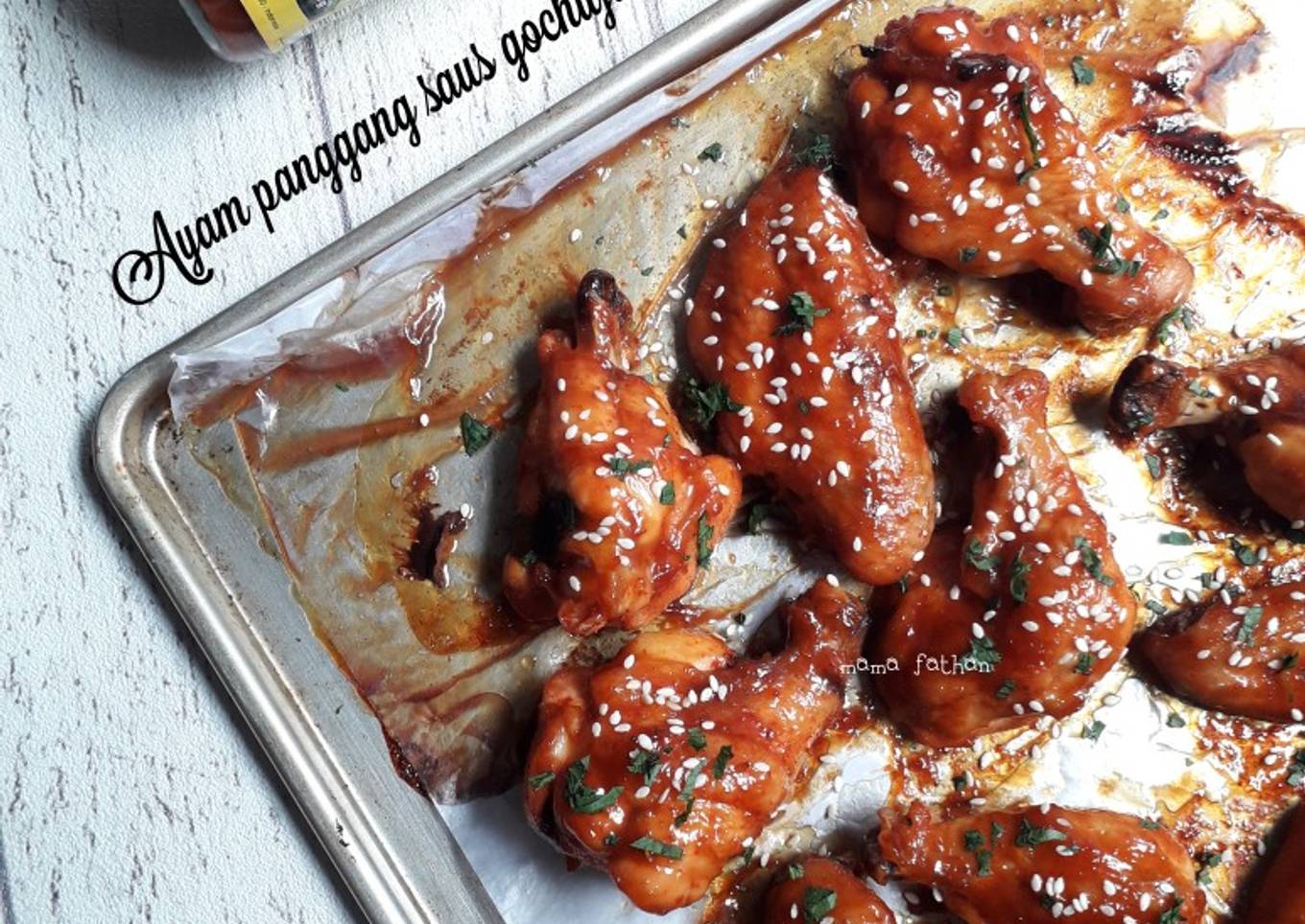 Ayam panggang saus gochujang