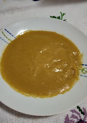 Una foto de Mazamorra de zapallo