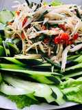 Salada de Mamão Verde (Som Tam) 🥗🇹🇭