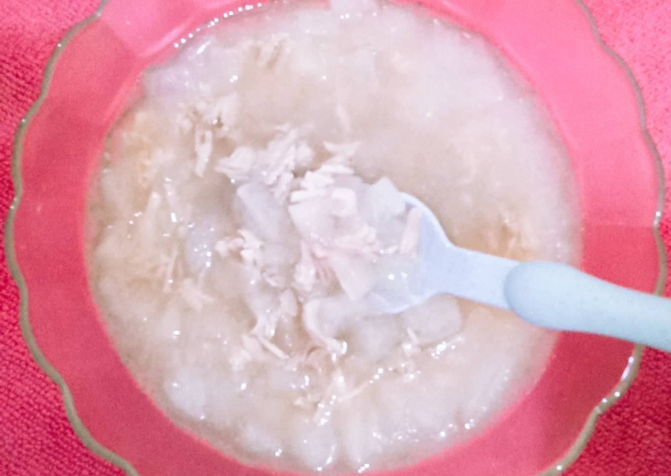 Mpasi 10m+soup tungkua(labu air) atau kundur