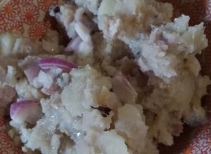 Una foto de Serenata malanga papas y bacalao