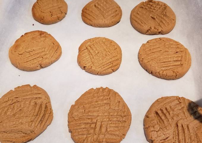 Recipe of Perfect Keto, THM, Sugar Free Peanut Butter Cookies