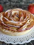 Tarta de crema pastelera, dulce de leche y manzana🍎🤩😍😋