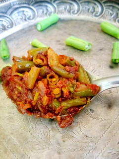 பீன்ஸ் சப்ஜி செய்முறை முக்கிய புகைப்படம்