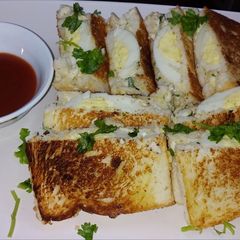 A picture of Boiled Egg Creamy Sandwich.