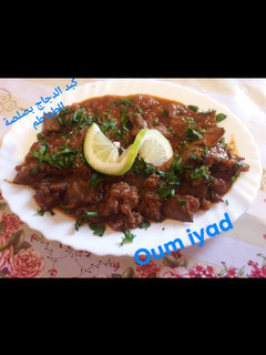 صورة لوصفة كبد الدجاج بصلصة الطماطم
