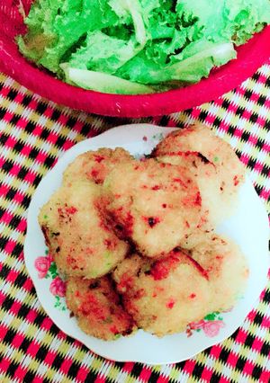 Hình của món Bánh gà chiên.