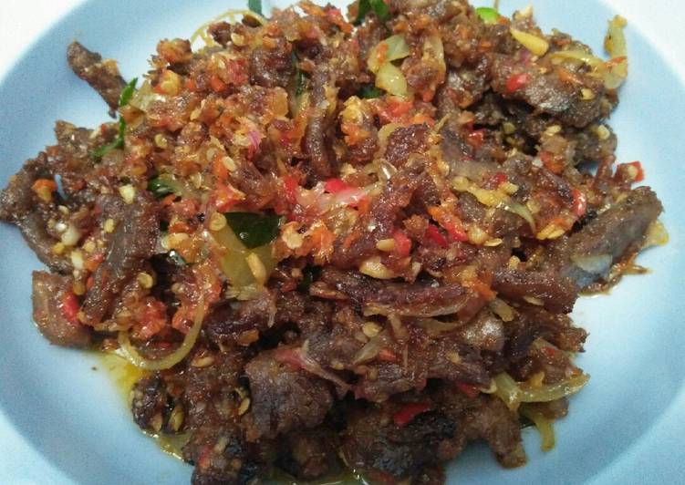 Dendeng Balado daun jeruk