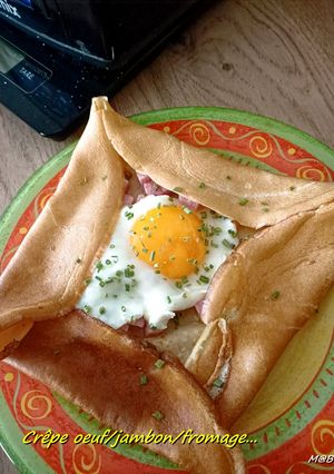 Une photo de Crêpe œuf/jambon/fromage au Cook Expert