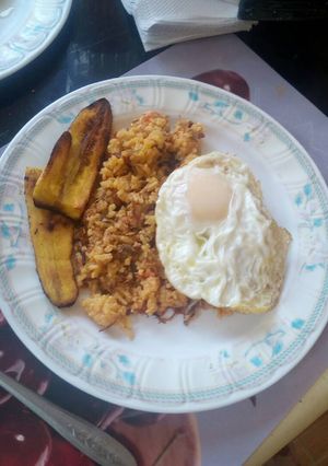 Una foto de Majadito de charque