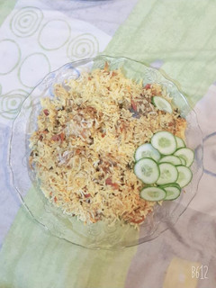 A picture of Beef pulao Biryani.