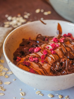 Una foto de Porridge de chocolate