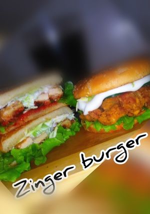 A picture of Zinger burger.