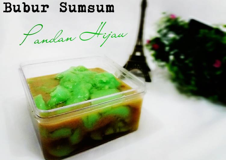 Bubur sumsum pandan hijau