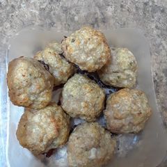 A picture of Baked Turkey (or Chicken) Meatballs.