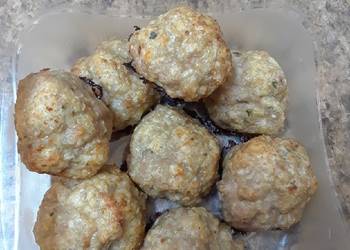 Unique Recipe Baked Turkey or Chicken Meatballs Very Delicious