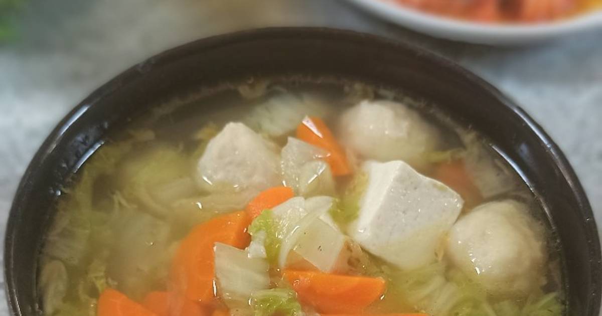 Resep Sop Sayur Bakso Tahu Oleh Mamamey Cookpad