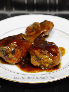 Una foto de Muslitos de pollo en salsa teriyaki