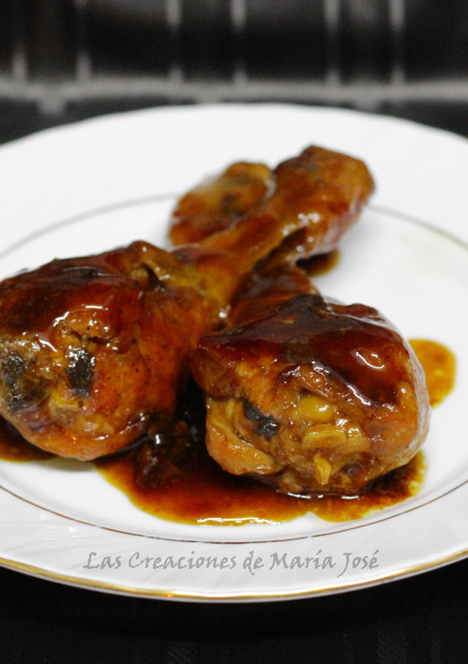 Una foto de Muslitos de pollo en salsa teriyaki