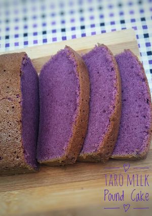 Foto resep Taro Milk Pound Cake