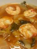 แกงส้มผักรวมกุ้งสด