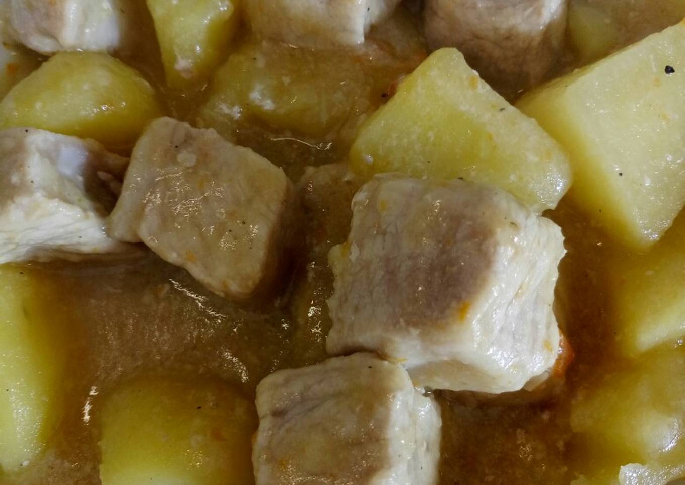 Easiest Way to Make Favorite Pork loin and potato 'stew'