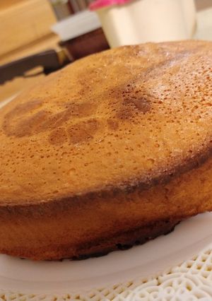 Una foto de Bizcochuelo Casero de Naranja y Vainilla!