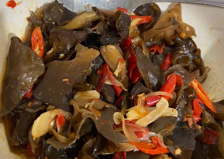 Resep Tumis jamur kuping Anti Gagal