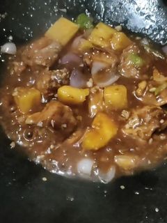 पाइनएप्पल चिली चिकन (Pineapple chilli chicken recipe in hindi) रेसिपी मुख्य फोटो