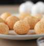 Easy Steps to Prepare Recipes Sesame ball with salted egg custard the Delicious Can Pamper Your Tongue.